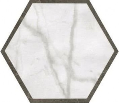 Плитка Fap Ceramiche Roma Deco Esagono Calacatta Imperiale Flve матовая белый мрамор 25x22 9мм Плитка Fap Ceramiche Roma Deco Esagono Calacatta Imperiale Flve матовая белый мрамор 25x22 9мм