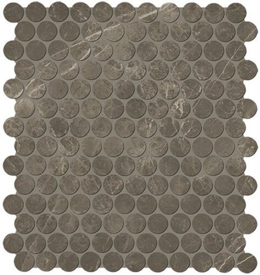 Плитка Fap Ceramiche 33x30 9мм Roma Imperiale Round Mosaico Fltq матовая коричневый мрамор Плитка Fap Ceramiche 33x30 9мм Roma Imperiale Round Mosaico Fltq матовая коричневый мрамор