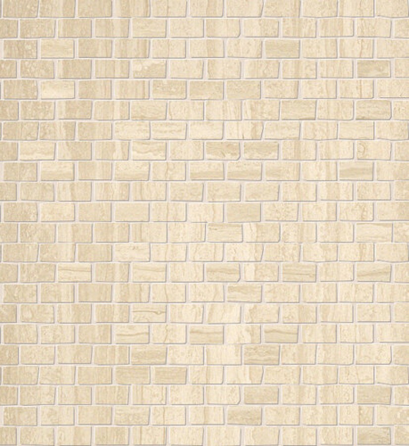 Плитка Fap Ceramiche 30x30 9мм Roma Travertino Brick Mosaico Fmag матовая бежевый камень, травертин Плитка Fap Ceramiche 30x30 9мм Roma Travertino Brick Mosaico Fmag матовая бежевый камень, травертин