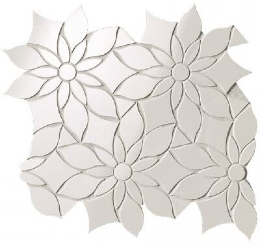 Плитка Fap Ceramiche 32x29 Roma Gold Onice Neve Daisy Mosaico Fqky глянцевая белый мрамор Плитка Fap Ceramiche 32x29 Roma Gold Onice Neve Daisy Mosaico Fqky глянцевая белый мрамор