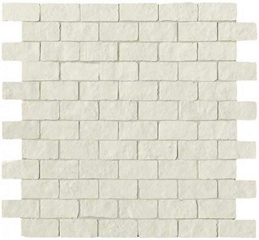 Плитка Fap Ceramiche 31x31 9мм Lumina Stone Light Brick Mosaico Anticato Fomo матовая белый камень, однотонная Плитка Fap Ceramiche 31x31 9мм Lumina Stone Light Brick Mosaico Anticato Fomo матовая белый камень, однотонная