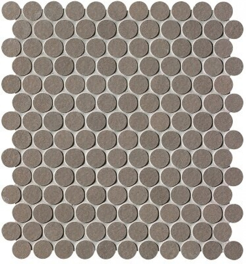 Плитка Fap Ceramiche Sciara Gres Round Mosaico Fplx 33x30 матовая серый бетон, цемент, однотонная Плитка Fap Ceramiche Sciara Gres Round Mosaico Fplx 33x30 матовая серый бетон, цемент, однотонная