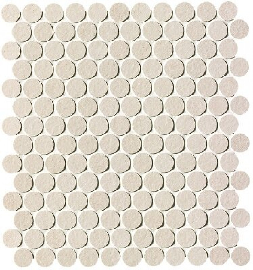 Плитка Fap Ceramiche Sale Gres Round Mosaico Fplw 33x30 матовая белый бетон, цемент, однотонная Плитка Fap Ceramiche Sale Gres Round Mosaico Fplw 33x30 матовая белый бетон, цемент, однотонная