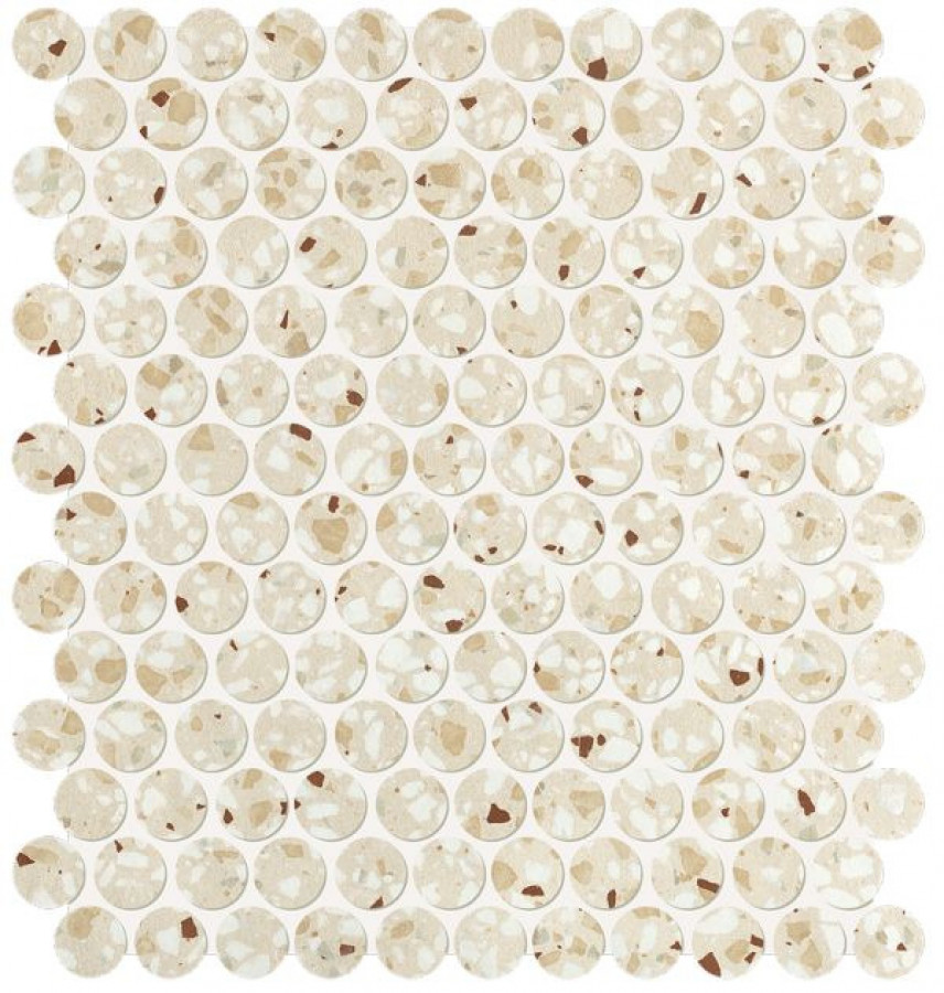 Плитка Fap Ceramiche Glim Beige Round Mosaico Matt Fro8 33x30 матовая бежевый терраццо Плитка Fap Ceramiche Glim Beige Round Mosaico Matt Fro8 33x30 матовая бежевый терраццо
