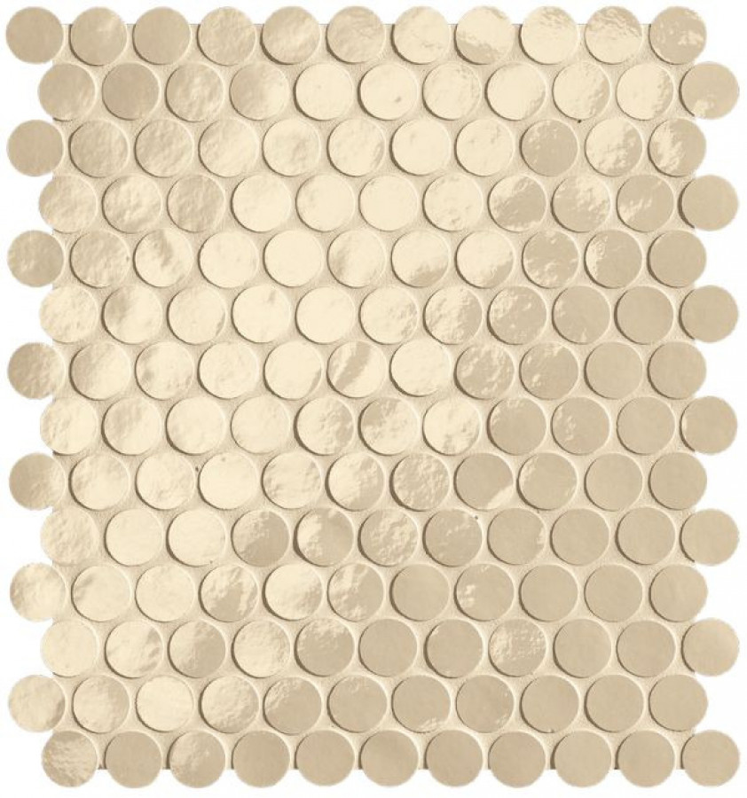 Плитка Fap Ceramiche Glim Beige Round Mosaico Brillante Frog 33x30 глянцевая однотонная Плитка Fap Ceramiche Glim Beige Round Mosaico Brillante Frog 33x30 глянцевая однотонная