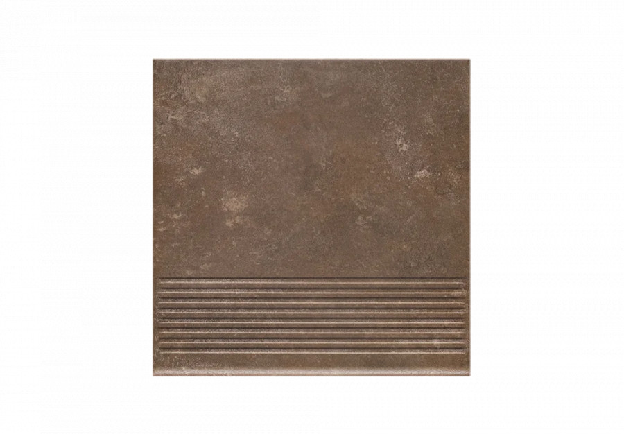 Клинкерная ступень с насечками Paradyz Ilario Brown 300x300x8,5 Клинкерная ступень с насечками Paradyz Ilario Brown 300x300x8,5