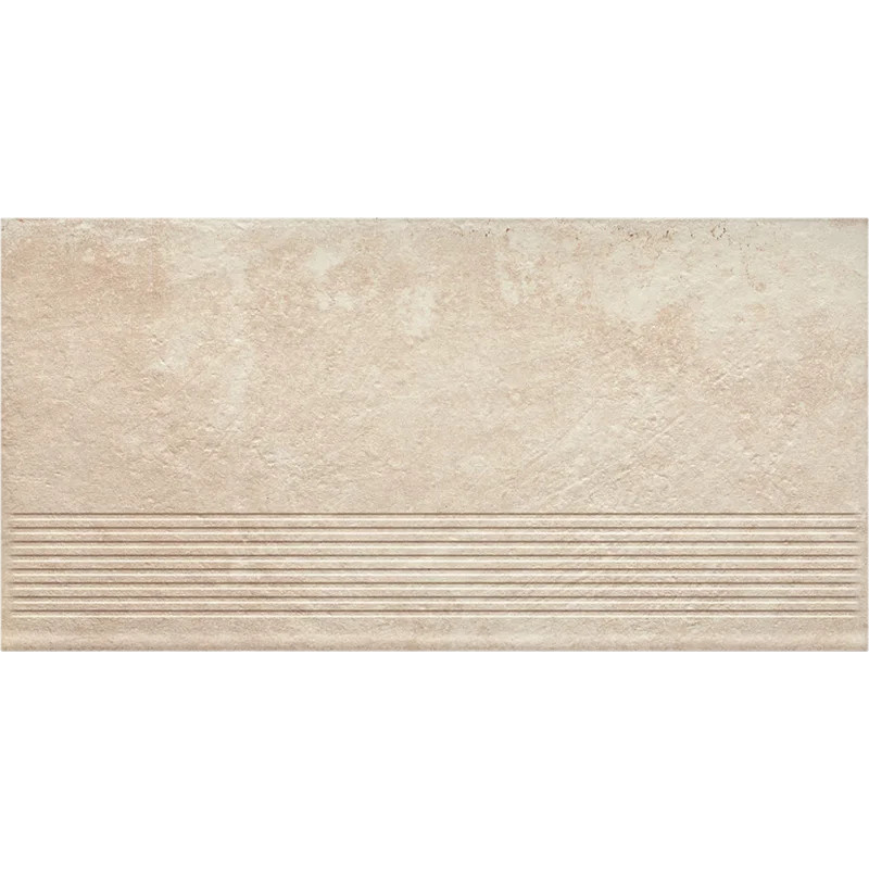 Клинкерная ступень с насечками Paradyz Scandiano Beige 600x300x8,5 Клинкерная ступень с насечками Paradyz Scandiano Beige 600x300x8,5