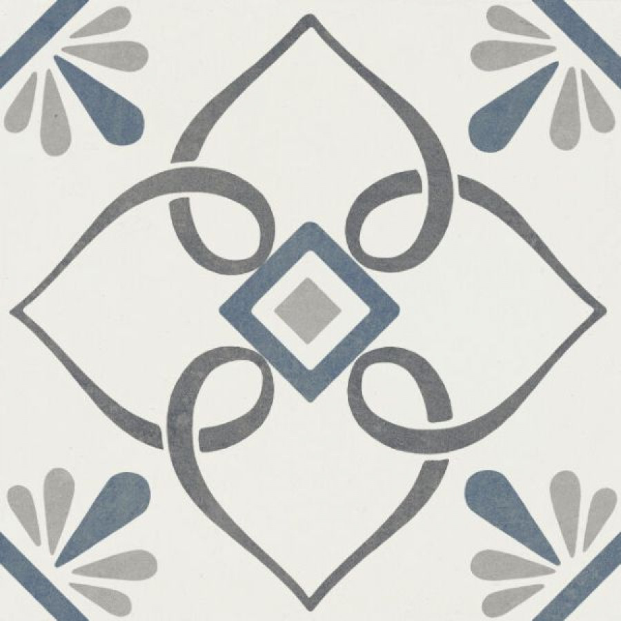Плитка Harmony Provenza Blue Petals 223 37789 матовая белый, мультиколор с рисунком 22x22 Плитка Harmony Provenza Blue Petals 223 37789 матовая белый, мультиколор с рисунком 22x22