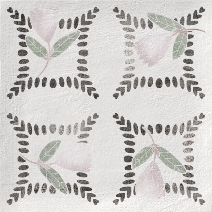 Плитка Harmony Dakar Garden 37714 матовая мультиколор, белый с рисунком, краска, штукатурка 12x12 Плитка Harmony Dakar Garden 37714 матовая мультиколор, белый с рисунком, краска, штукатурка 12x12
