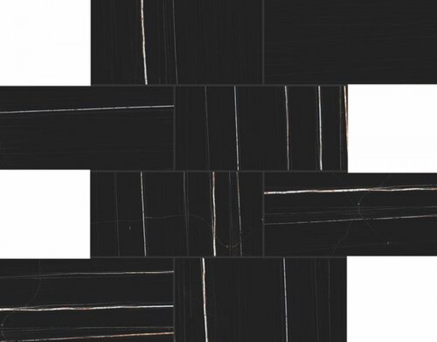 Плитка Casa Dolce Casa Stone Sahara Noir Glossy Mur7,5X15 752809 30x30 6мм глянцевая черный мрамор Плитка Casa Dolce Casa Stone Sahara Noir Glossy Mur7,5X15 752809 30x30 6мм глянцевая черный мрамор