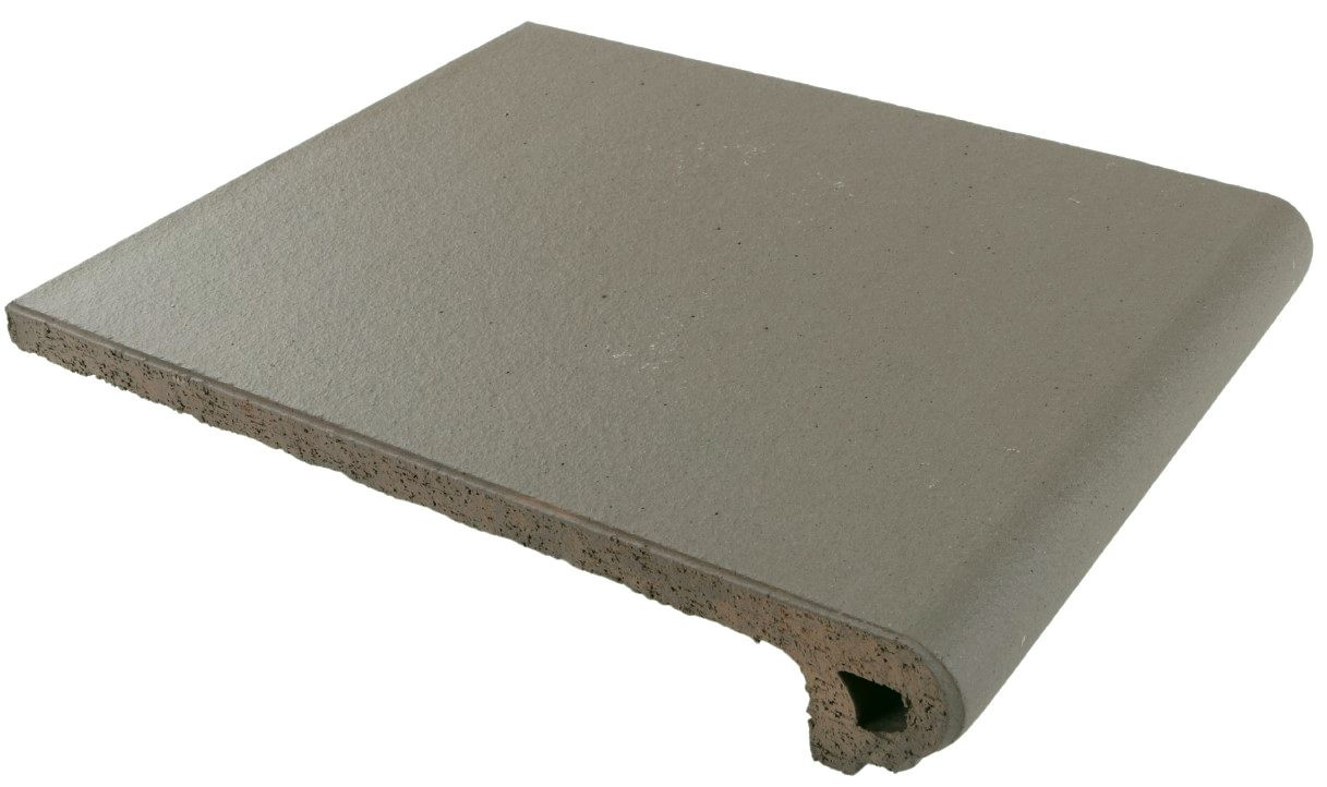 Ступень клинкер Canada Gres 33x24 18мм Фронтальная Natura 013 Grey R11 противоскользящая серый Ступень клинкер Canada Gres 33x24 18мм Фронтальная Natura 013 Grey R11 противоскользящая серый
