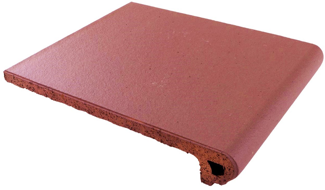 Ступень клинкер Canada Gres 33x24 18мм Natura 018 Red Матовая Rh C Флорентийская матовая красный Ступень клинкер Canada Gres 33x24 18мм Natura 018 Red Матовая Rh C Флорентийская матовая красный