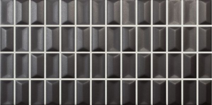 Плитка настенная 3DB Diamond Onix Matt матовая черный 25x13 8.5мм Wow Плитка настенная 3DB Diamond Onix Matt матовая черный 25x13 8.5мм Wow