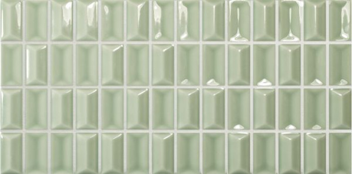 Плитка настенная 3DB Diamond Jade Gloss глянцевая зеленый 25x13 8.5мм Wow Плитка настенная 3DB Diamond Jade Gloss глянцевая зеленый 25x13 8.5мм Wow