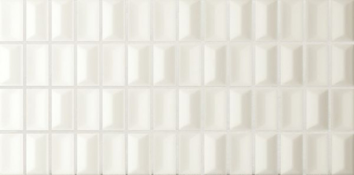 Плитка настенная 3DB Diamond Quartz Matt матовая белый 25x13 8.5мм Wow Плитка настенная 3DB Diamond Quartz Matt матовая белый 25x13 8.5мм Wow