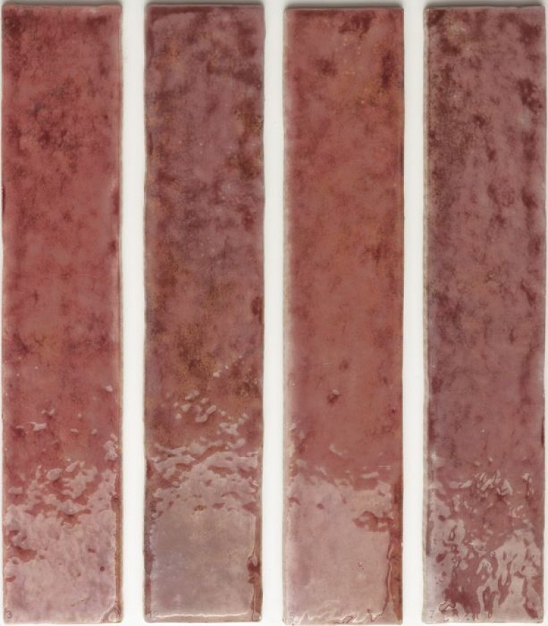 Плитка Wow Potters Wine 133175 25x5 9мм глянцевая красный краска, штукатурка Плитка Wow Potters Wine 133175 25x5 9мм глянцевая красный краска, штукатурка