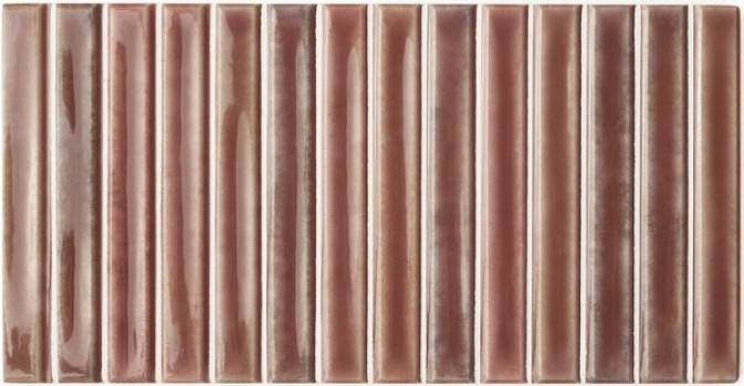 Плитка Wow Potters Bars Wine 133167 25x13 9мм глянцевая Плитка Wow Potters Bars Wine 133167 25x13 9мм глянцевая