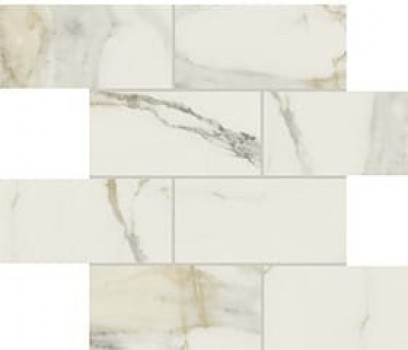 Плитка Rex Ceramiche 15x8 6мм I Classici Calacatta Gold Murglossy 750871 белый Плитка Rex Ceramiche 15x8 6мм I Classici Calacatta Gold Murglossy 750871 белый