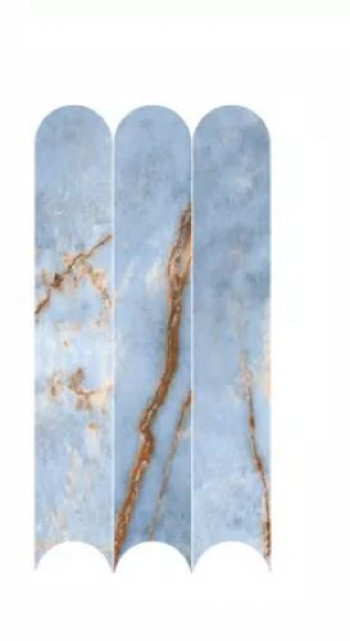 Плитка Rex Ceramiche Heritage Luxe Trinity Azure Glossy 775658 60x30 6мм глянцевая голубой мрамор Плитка Rex Ceramiche Heritage Luxe Trinity Azure Glossy 775658 60x30 6мм глянцевая голубой мрамор