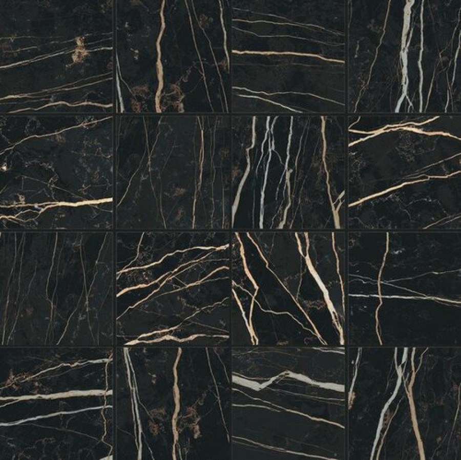 Плитка Rex Ceramiche Prexious Rex Thunder Night Mosglo 756369 30x30 6мм глянцевая черный мрамор Плитка Rex Ceramiche Prexious Rex Thunder Night Mosglo 756369 30x30 6мм глянцевая черный мрамор