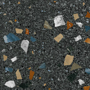Плитка Arcana Stracciatella-R Grafit 8L10 матовая черный камень, терраццо 80x80 11мм Плитка Arcana Stracciatella-R Grafit 8L10 матовая черный камень, терраццо 80x80 11мм