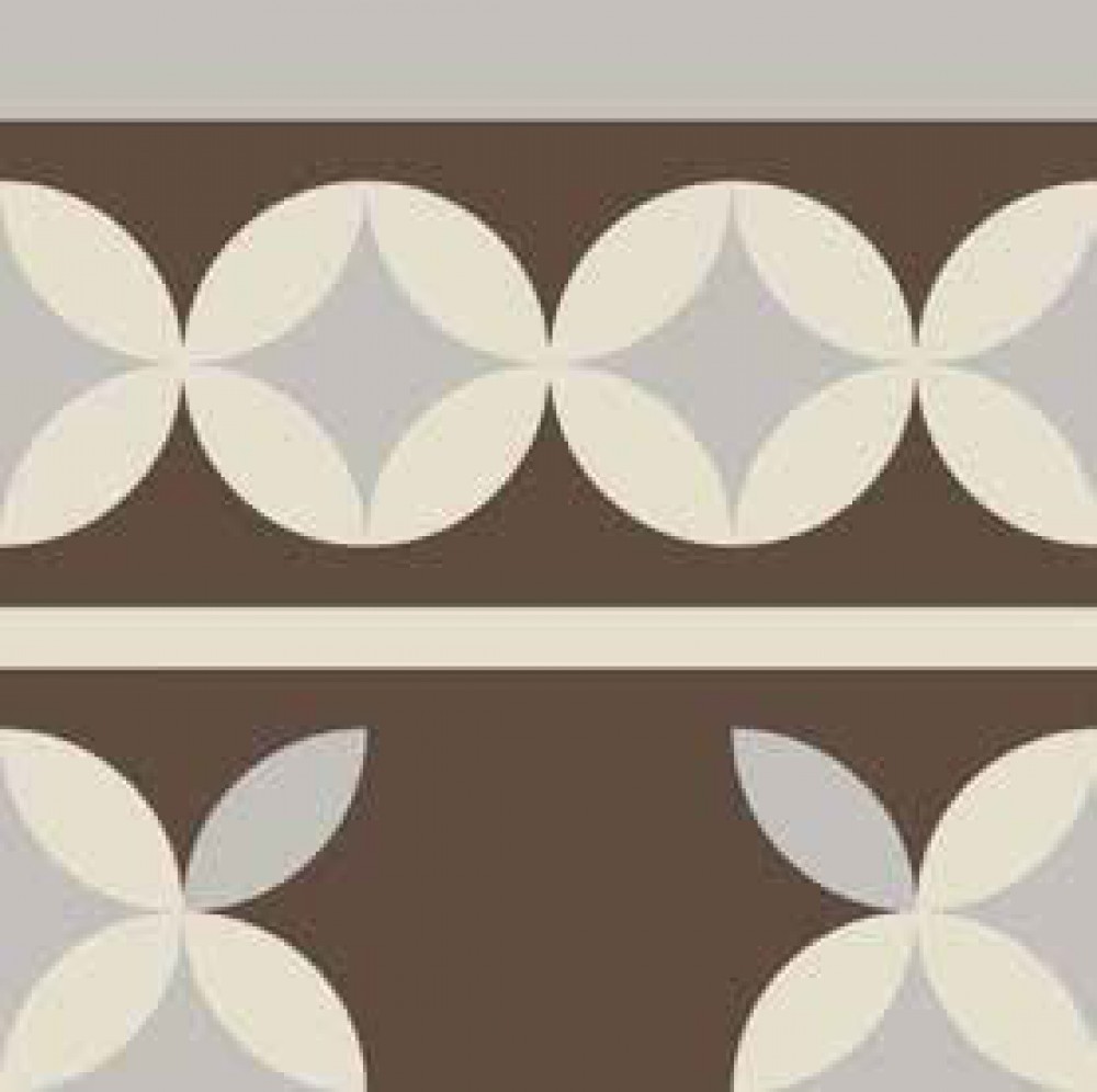 Плитка декор Etruria Design 20x20 Vintage Pattern 7: Bordura Lineare Bicolore (Moro decoro Bianco VN7BL20X20-2-558-000 Плитка декор Etruria Design 20x20 Vintage Pattern 7: Bordura Lineare Bicolore (Moro decoro Bianco VN7BL20X20-2-558-000