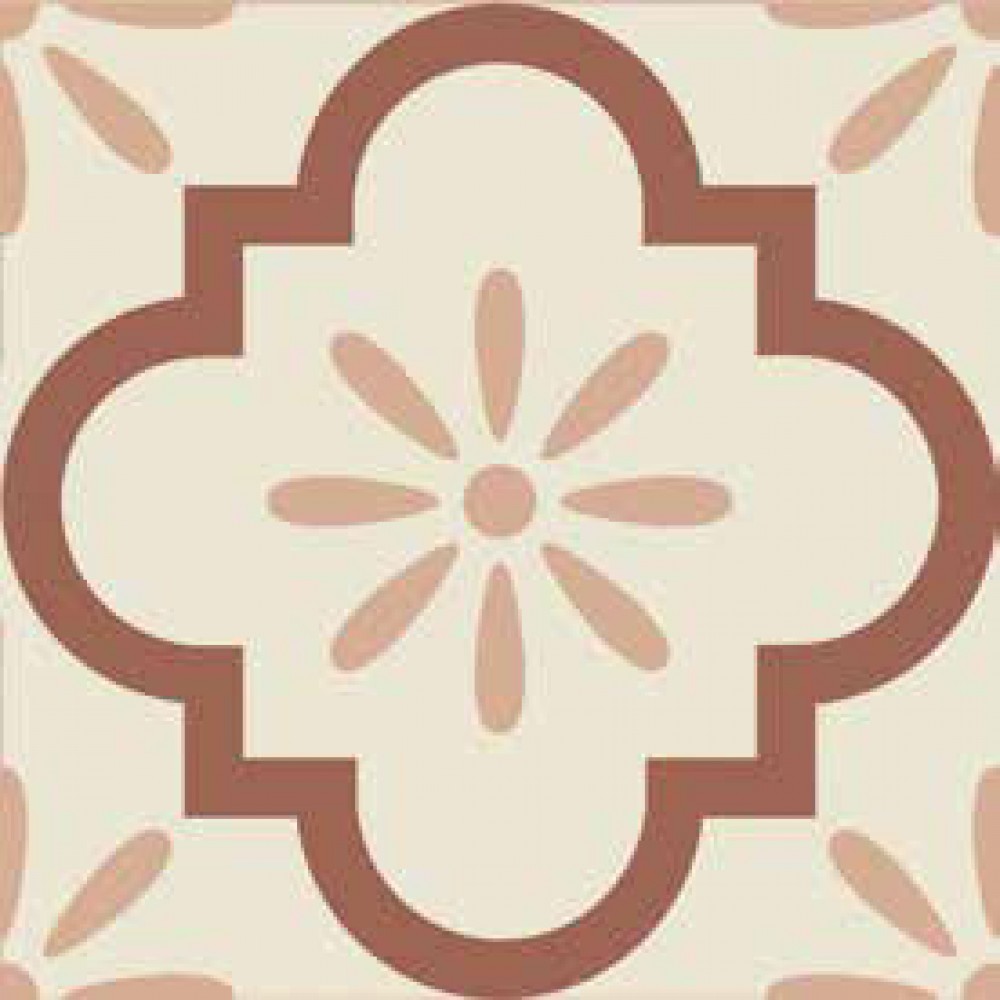 Плитка декор Etruria Design 20x20 Vintage Pattern 16: Quadrato Bicolore (Bianco decoro Mattone VN16Q20X20-2-573-000 Плитка декор Etruria Design 20x20 Vintage Pattern 16: Quadrato Bicolore (Bianco decoro Mattone VN16Q20X20-2-573-000