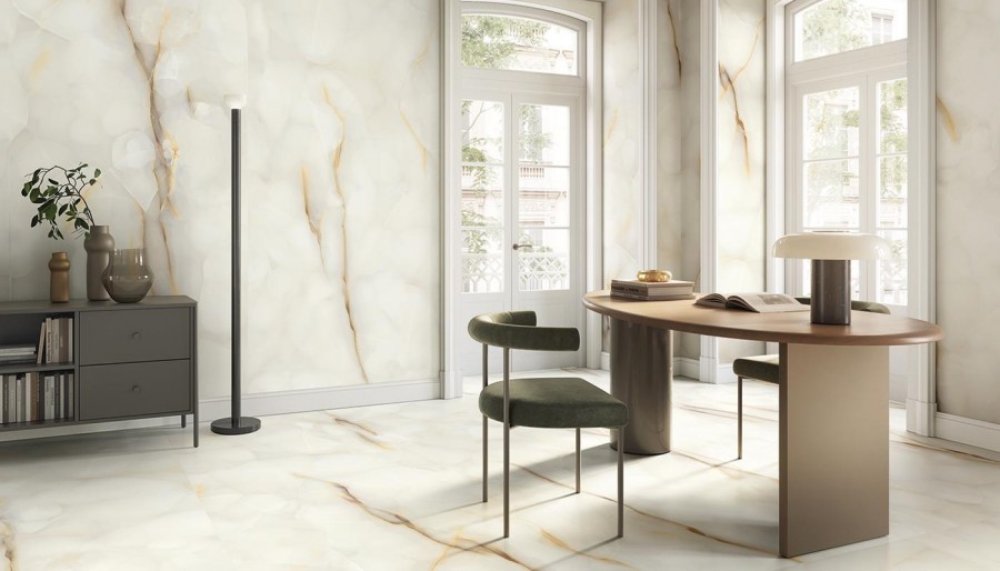 Керамогранит 120x60 Perla Lappato Tele Di Marmo Pure Onyx лаппатированная белый оникс 9мм Emil Ceramica Керамогранит 120x60 Perla Lappato Tele Di Marmo Pure Onyx лаппатированная белый оникс 9мм Emil Ceramica