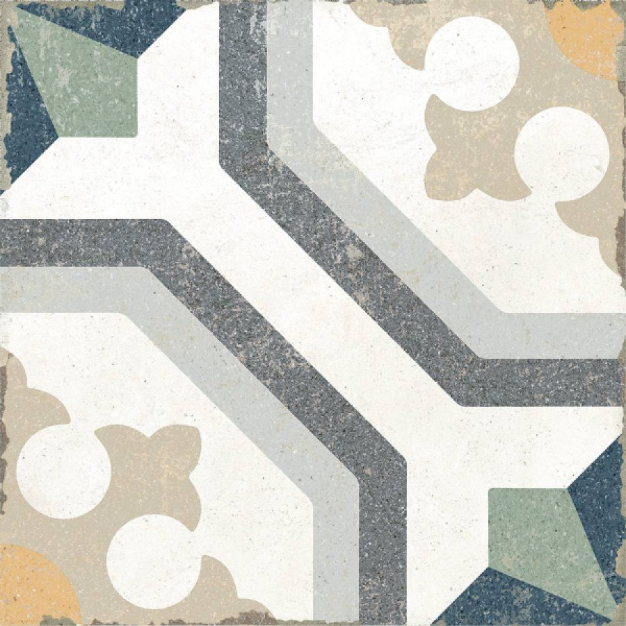 Керамогранит универсальная Gabana Melah матовая мультиколор 20x20 7.5мм Nanda Tiles Керамогранит универсальная Gabana Melah матовая мультиколор 20x20 7.5мм Nanda Tiles