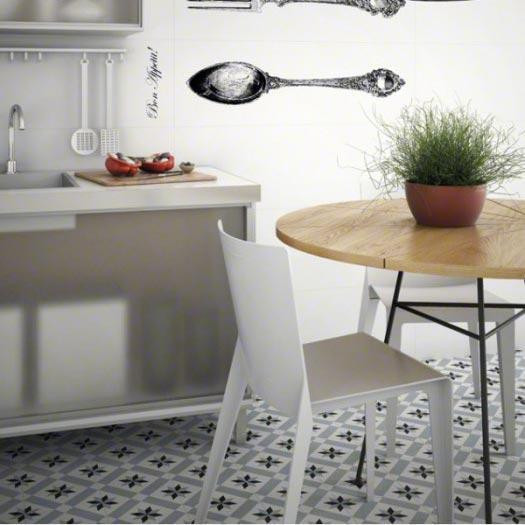 Плитка 20x20 Gris Calvet Matt Vives 1900 матовая белый орнамент 8мм Vives Плитка 20x20 Gris Calvet Matt Vives 1900 матовая белый орнамент 8мм Vives