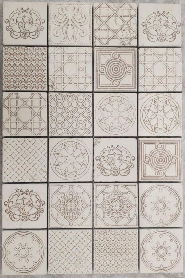 Декор 4.8x4.8 Вставка Stamp5 10мм Lithos Декор 4.8x4.8 Вставка Stamp5 10мм Lithos