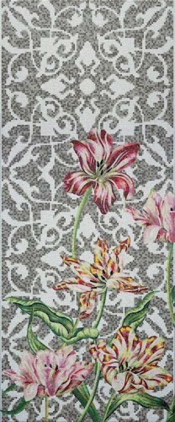 Плитка Bisazza Tulips Grey A 06001829Vl 291x121 4мм Плитка Bisazza Tulips Grey A 06001829Vl 291x121 4мм