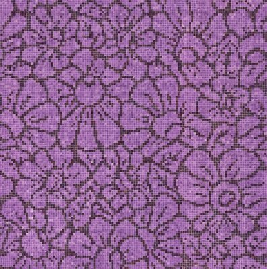 Плитка Bisazza Graphic Flowers Purple 06001576Vl 129x129 4мм Плитка Bisazza Graphic Flowers Purple 06001576Vl 129x129 4мм