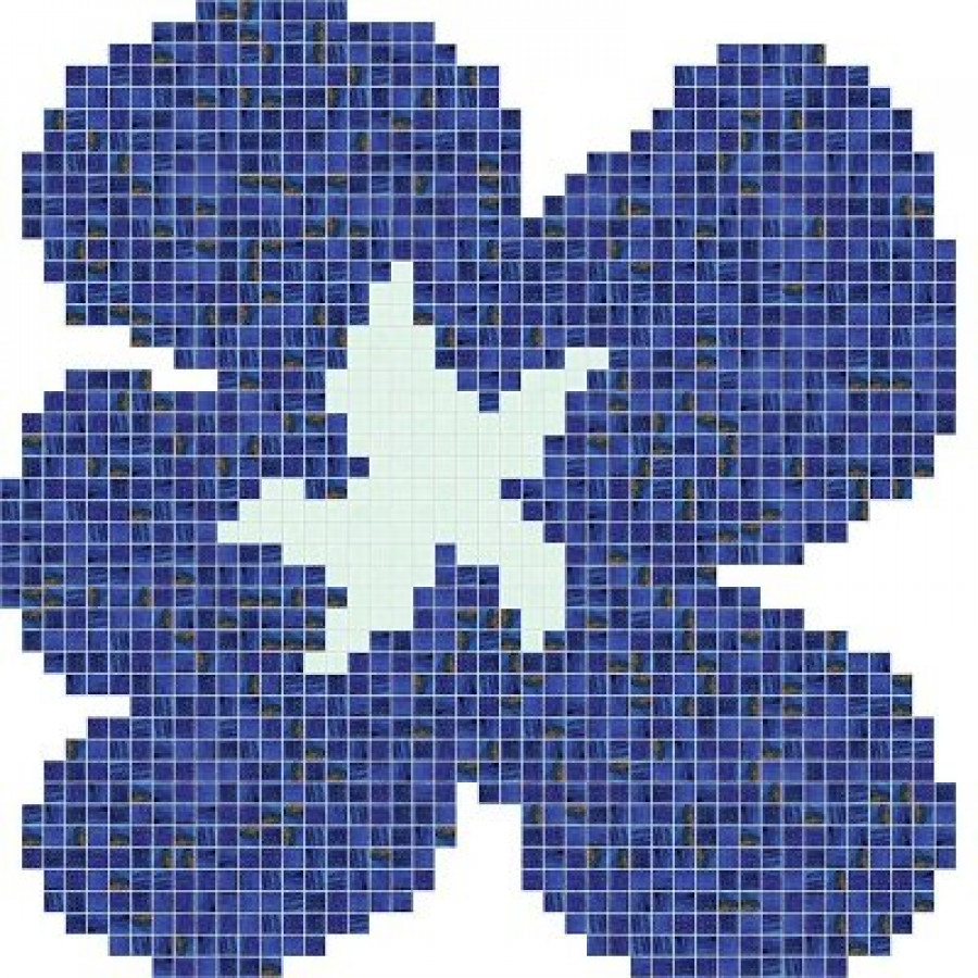 Плитка Bisazza Fiore Blu Grande 322 06001207Vl 95x95 4мм Плитка Bisazza Fiore Blu Grande 322 06001207Vl 95x95 4мм