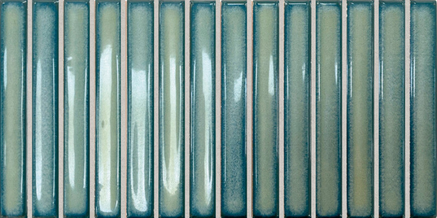 Плитка DNA Tiles Osaka Bars Green 133481 глянцевая, 3d синий, зеленый, мультиколор однотонная, краска, штукатурка 25x13 Плитка DNA Tiles Osaka Bars Green 133481 глянцевая, 3d синий, зеленый, мультиколор однотонная, краска, штукатурка 25x13