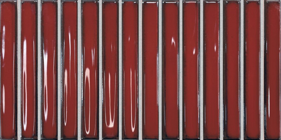 Плитка DNA Tiles Osaka Bars Red 133482 глянцевая красный однотонная, краска, штукатурка 25x13 Плитка DNA Tiles Osaka Bars Red 133482 глянцевая красный однотонная, краска, штукатурка 25x13