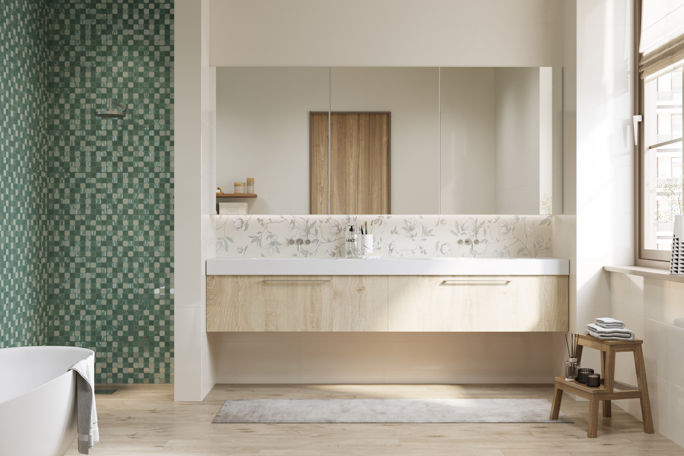 Вставка Mono Quadra mustard 60x30 9мм глянцевая Creto Вставка Mono Quadra mustard 60x30 9мм глянцевая Creto