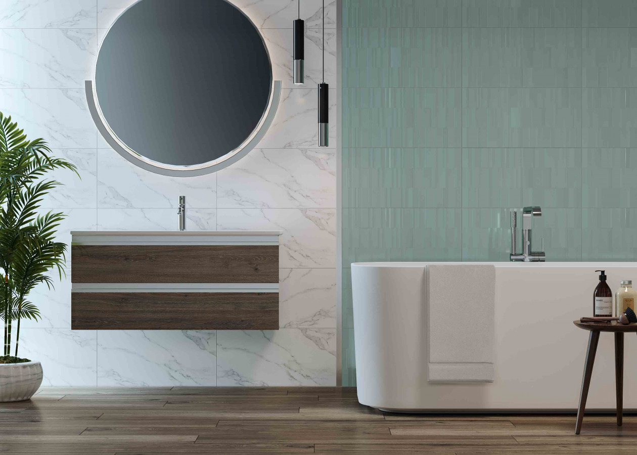 Вставка Mono Quadra wine 60x30 9мм глянцевая Creto Вставка Mono Quadra wine 60x30 9мм глянцевая Creto