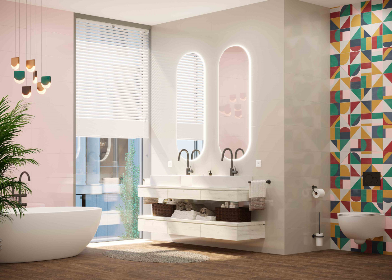 Вставка Mono Jasmine geometry sea 60x30 9мм глянцевая Creto Вставка Mono Jasmine geometry sea 60x30 9мм глянцевая Creto