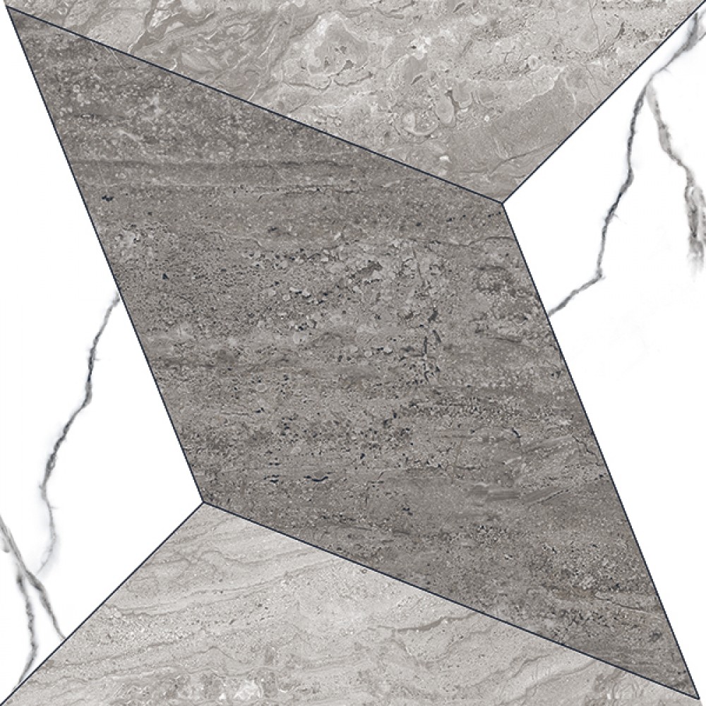 Керамогранит Italica Rogger Gris Polished полированная белый мрамор 60x60 8мм Керамогранит Italica Rogger Gris Polished полированная белый мрамор 60x60 8мм