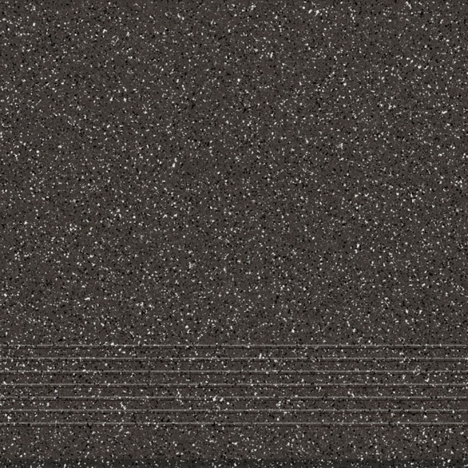 Плитка Cersanit 30x30 Милтон ступень Milton темно-серый ML4A403 матовая чёрный соль-перец Плитка Cersanit 30x30 Милтон ступень Milton темно-серый ML4A403 матовая чёрный соль-перец