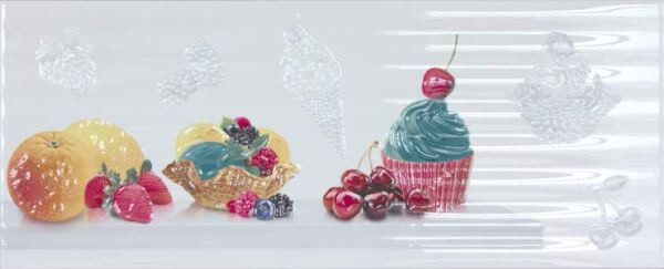 Плитка 58x24 Eden decor citric fruits декор настенный глянцевая Unicer Плитка 58x24 Eden decor citric fruits декор настенный глянцевая Unicer