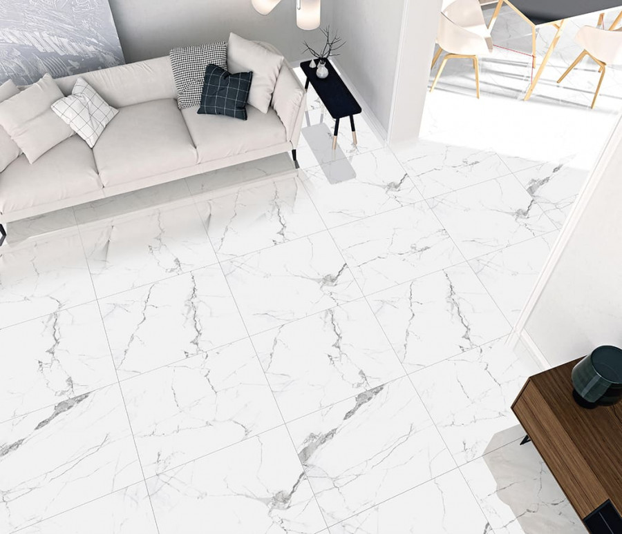 Керамогранит 60x60 Colonial White CR114 калаката белый карвинг 9мм Primavera Керамогранит 60x60 Colonial White CR114 калаката белый карвинг 9мм Primavera