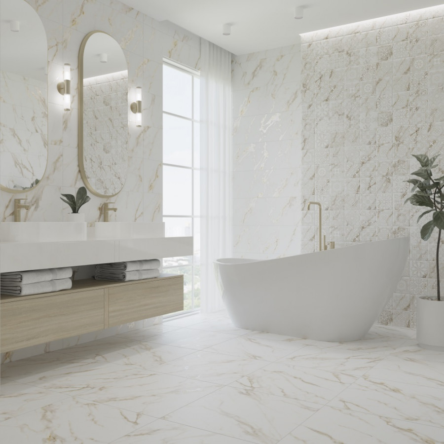 Керамогранит 60x60 Lune CR113 бежевый карвинг 8мм Primavera Керамогранит 60x60 Lune CR113 бежевый карвинг 8мм Primavera