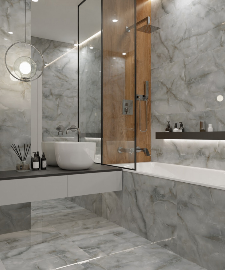 Керамогранит 120x60 Marvel Onix Grey PR228 оникс светло-серый полированная 9мм Primavera Керамогранит 120x60 Marvel Onix Grey PR228 оникс светло-серый полированная 9мм Primavera