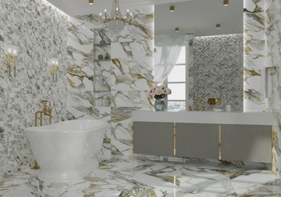 Керамогранит 90x30 Duchess Gold DG13-02 коричневый глянцевая 9мм Primavera Керамогранит 90x30 Duchess Gold DG13-02 коричневый глянцевая 9мм Primavera