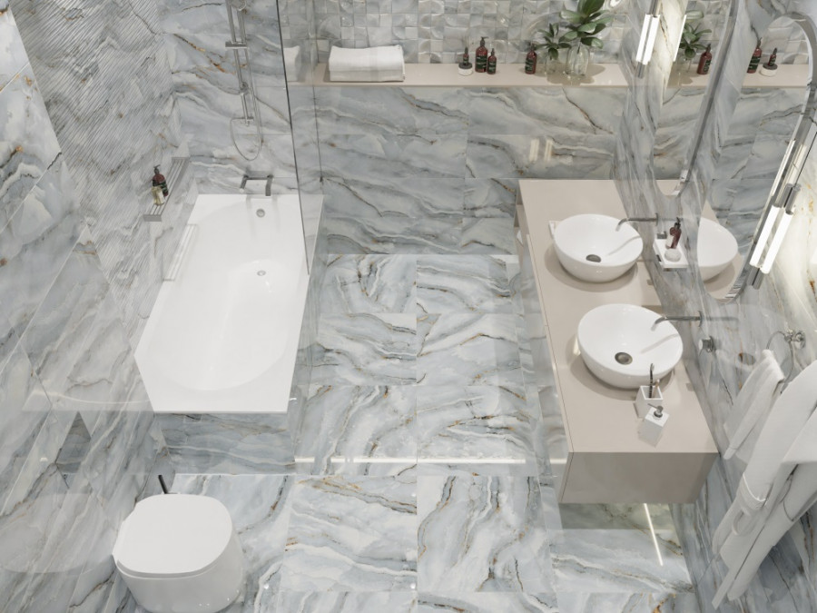 Керамогранит 90x30 Joie Silver DG12-01 серый глянцевая 9мм Primavera Керамогранит 90x30 Joie Silver DG12-01 серый глянцевая 9мм Primavera