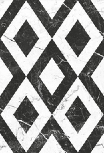 Плитка Керамин 40x28 Помпеи панно глянцевая чёрный белый Плитка Керамин 40x28 Помпеи панно глянцевая чёрный белый