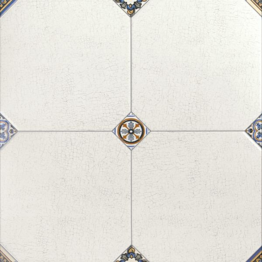 Керамогранит универсальная Manises Decor Blanco матовая белый 58x58 10.0мм El Molino Керамогранит универсальная Manises Decor Blanco матовая белый 58x58 10.0мм El Molino