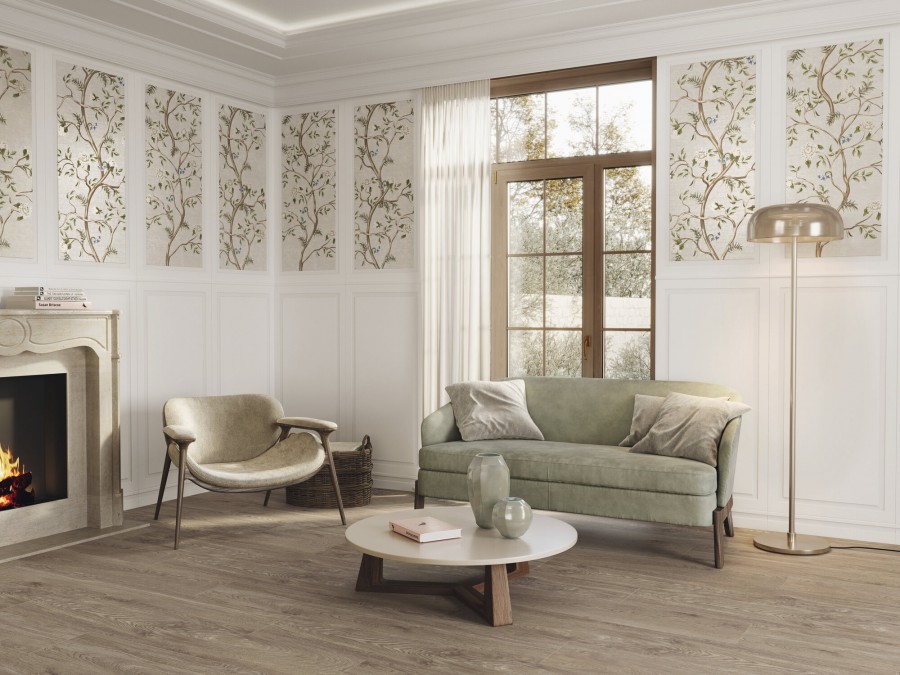 Плитка Ape Bellagio Dec Careno Sera Rect матовая цветы черный 120x60 Плитка Ape Bellagio Dec Careno Sera Rect матовая цветы черный 120x60